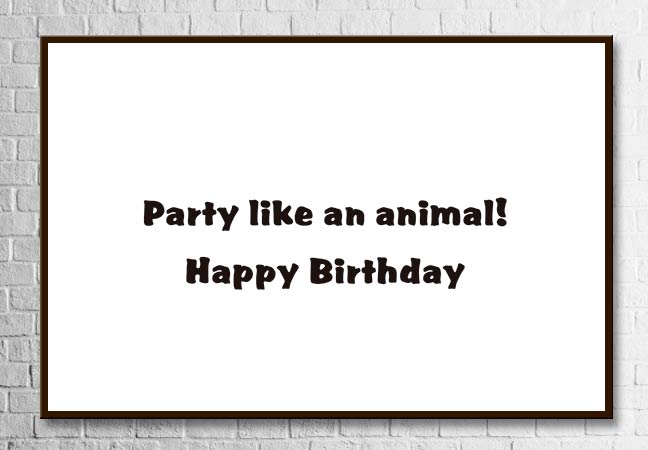 Animal Birthday Party